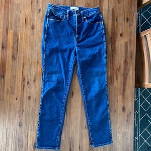 Madewell stovepipe jeans size 28